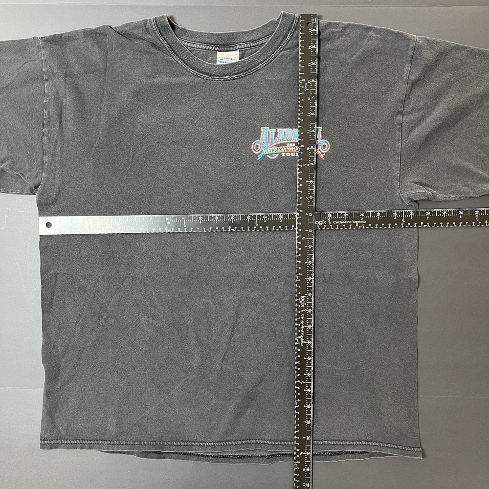 Alabama The Amercian Farewell Tour 2004 Tshirt Men's XL Black Faded Country - Picture 3 of 7